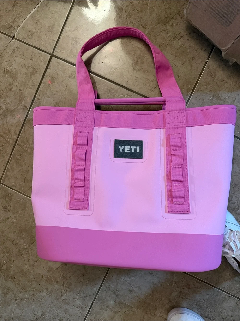 NWT Yeti Pink Two-Tone Camino Carryall Tote 35